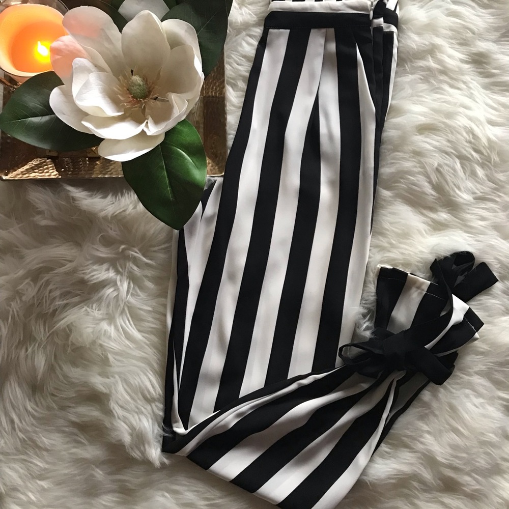 Blk/white trousers